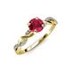 4 - Mayra Desire Ruby and Diamond Engagement Ring 
