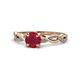 4 - Mayra Desire Ruby and Diamond Engagement Ring 