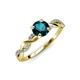 4 - Mayra Desire London Blue Topaz and Diamond Engagement Ring 