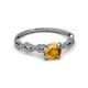 3 - Milena Desire Citrine and Diamond Engagement Ring 