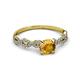 3 - Milena Desire Citrine and Diamond Engagement Ring 