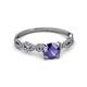 3 - Milena Desire Iolite and Diamond Engagement Ring 