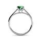 5 - Verena 6.00 mm Round Emerald Solitaire Engagement Ring 