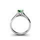 5 - Corona Emerald Solitaire Engagement Ring 
