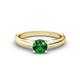 1 - Adsila Emerald Solitaire Engagement Ring 