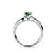 4 - Adsila Emerald Solitaire Engagement Ring 