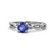 1 - Mayra Desire Iolite and Diamond Engagement Ring 