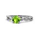 1 - Mayra Desire Peridot and Diamond Engagement Ring 