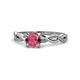 1 - Mayra Desire Rhodolite Garnet and Diamond Engagement Ring 