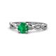 1 - Mayra Desire Emerald and Diamond Engagement Ring 