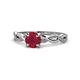 1 - Mayra Desire Ruby and Diamond Engagement Ring 
