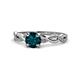 1 - Mayra Desire London Blue Topaz and Diamond Engagement Ring 
