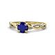 1 - Mayra Desire Blue Sapphire and Diamond Engagement Ring 