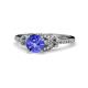 1 - Katelle Desire Tanzanite and Diamond Engagement Ring 