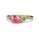 1 - Katelle Desire Pink Tourmaline and Diamond Engagement Ring 