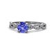 1 - Milena Desire Tanzanite and Diamond Engagement Ring 