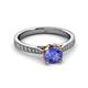 3 - Aziel Desire Tanzanite and Diamond Solitaire Plus Engagement Ring 
