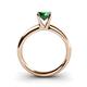 4 - Bianca 6.00 mm Round Emerald Solitaire Engagement Ring 