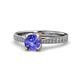 1 - Aziel Desire Tanzanite and Diamond Solitaire Plus Engagement Ring 