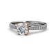 1 - Aziel Desire Two Tone Engagement Ring 