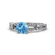 1 - Senna Desire Blue Topaz and Diamond Engagement Ring 