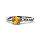1 - Sariah Desire Citrine and Diamond Engagement Ring 