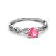3 - Mayra Desire Pink Tourmaline and Diamond Engagement Ring 