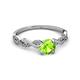 3 - Mayra Desire Peridot and Diamond Engagement Ring 