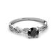 3 - Mayra Desire Black and White Diamond Engagement Ring 
