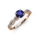 4 - Milena Desire Blue Sapphire and Diamond Engagement Ring 