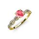 4 - Milena Desire Pink Tourmaline and Diamond Engagement Ring 