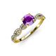 4 - Milena Desire Amethyst and Diamond Engagement Ring 