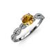 4 - Milena Desire Citrine and Diamond Engagement Ring 