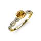 4 - Milena Desire Citrine and Diamond Engagement Ring 