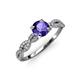 4 - Milena Desire Iolite and Diamond Engagement Ring 