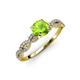4 - Milena Desire Peridot and Diamond Engagement Ring 