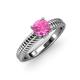 4 - Kelis Desire Pink Sapphire and Diamond Engagement Ring 