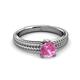 3 - Kelis Desire Pink Sapphire and Diamond Engagement Ring 