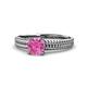 1 - Kelis Desire Pink Sapphire and Diamond Engagement Ring 