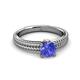 3 - Kelis Desire Tanzanite and Diamond Engagement Ring 