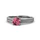 1 - Kelis Desire Pink Tourmaline and Diamond Engagement Ring 