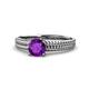1 - Kelis Desire Amethyst and Diamond Engagement Ring 