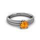 3 - Kelis Desire Citrine and Diamond Engagement Ring 