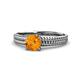 1 - Kelis Desire Citrine and Diamond Engagement Ring 