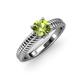 4 - Kelis Desire Peridot and Diamond Engagement Ring 