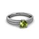 3 - Kelis Desire Peridot and Diamond Engagement Ring 