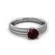3 - Kelis Desire Red Garnet and Diamond Engagement Ring 