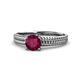 1 - Kelis Desire Rhodolite Garnet and Diamond Engagement Ring 