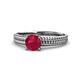 1 - Kelis Desire Ruby and Diamond Engagement Ring 