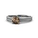 1 - Kelis Desire Smoky Quartz and Diamond Engagement Ring 